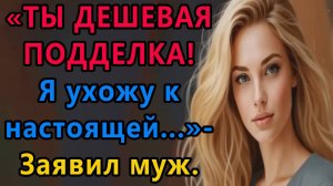 Муж неожиданно заявил_ я ухожу к другой! Она настоящая женщина, а ты подделка. Жена сказала...