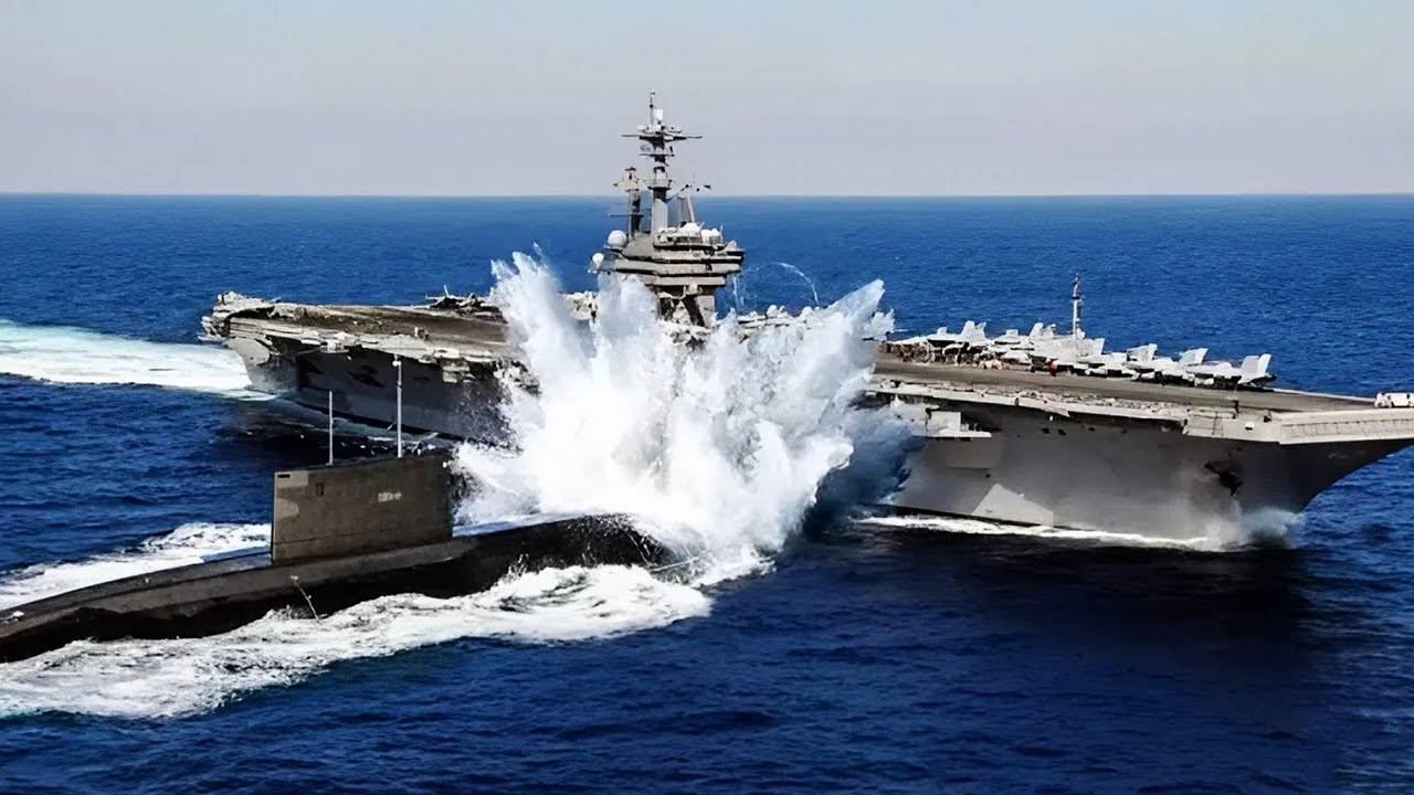 Когда Советская Атомная Подлодка Протаранила Американский Авианосец