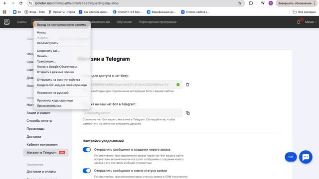 Приложение MiniApp - интернет-магазин внутри Telegram от mottor смотреть онлайн