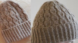 ВЯЗАНАЯ ШАПКА СПИЦАМИ С ОТВОРОТОМ. ПОДРОБНЫЙ ПОПЕТЕЛЬНЫЙ МАСТЕР-КЛАСС