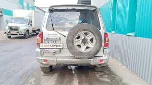 Фаркоп на Mitsubishi Pajero 3, 4, легкосёъмный шар под квадрат.