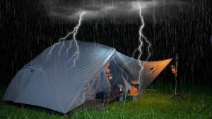 КЕМПИНГ ВО ВРЕМЯ СИЛЬНОГО ДОЖДЯ И ГРОЗ (ПОЙДЁМ ПОД СИЛЬНЫЙ ДОЖДЬ)!!