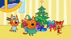 Три кота. Видео поздравление от Деда Мороза для девочки
