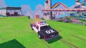 МУЛЬТИК ПРО ПОЛИЦЕЙСКУЮ МАШИНКУ. СТРАЖИ ПОРЯДКА ЕДУТ С СИРЕНОЙ И МИГАЛКОЙ.