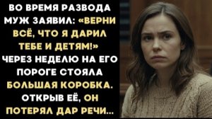 ИСТОРИЯ ИЗ ЖИЗНИ/Верни всё, что я дарил тебе и детям,- заявил муж при разводе