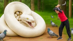 Ловля голубей для продажи на сельском рынке. Спасение птицы от питона-альбиноса. Ловушка для крабов