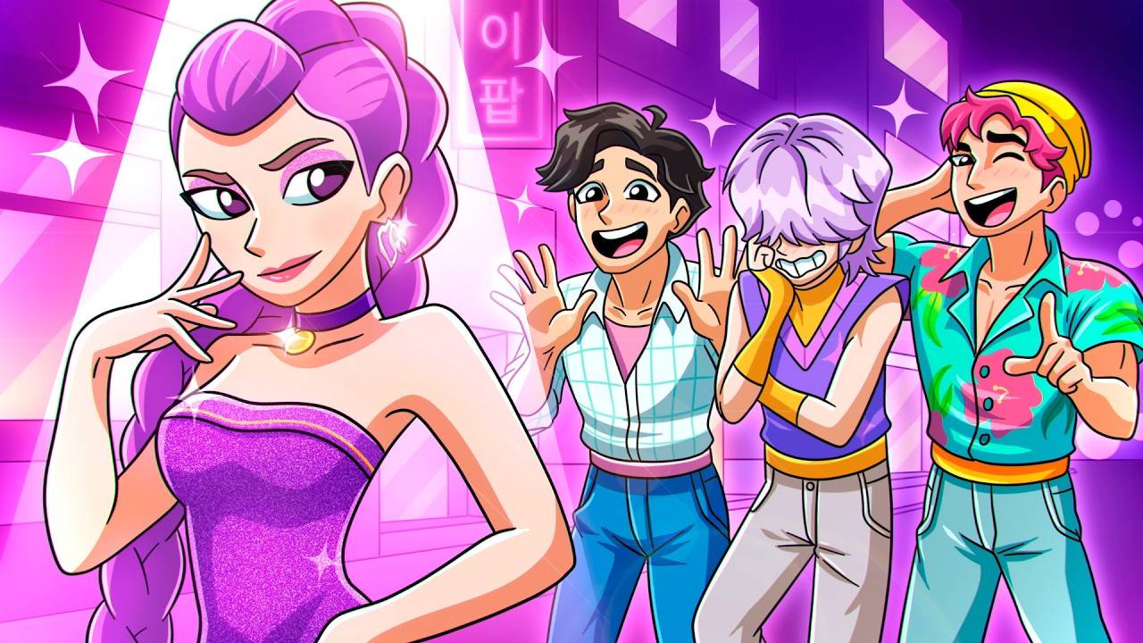 ПЕРЕВОПЛОЩЕНИЕ РУМИ! K-Pop Охотницы на Демонов_ Huntrix анимация смотреть онлайн