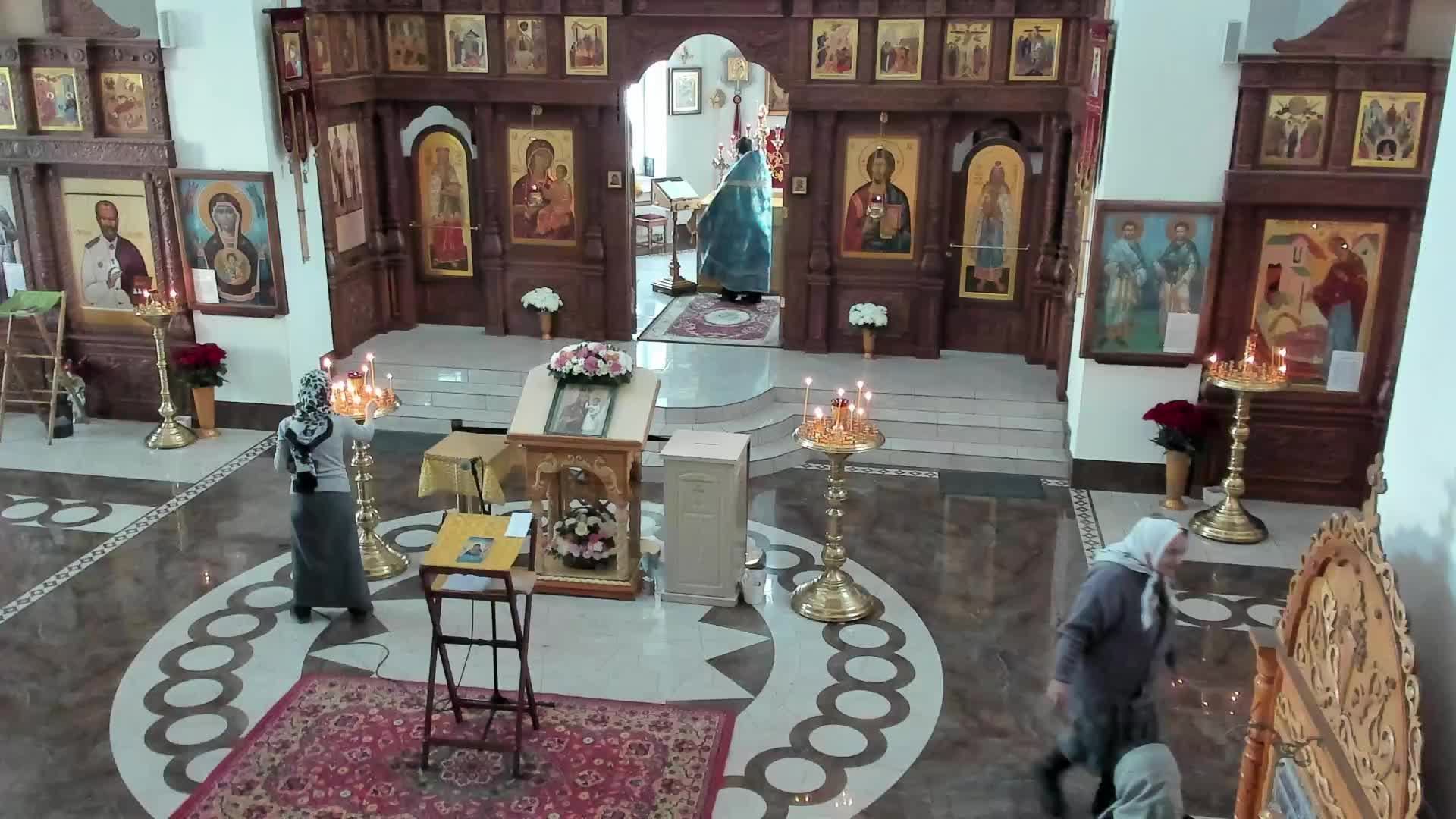 Чтение акафиста Богородице за воинов в храме свв. Космы и Дамиана 26.10.2025г. смотреть онлайн