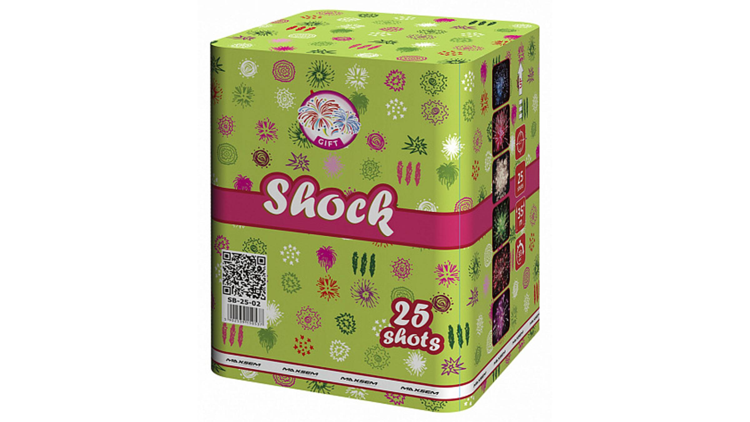 SB-25-02 Фейерверк "SHOCK" (1,2" х 25 залпов) "Maxsem" смотреть онлайн