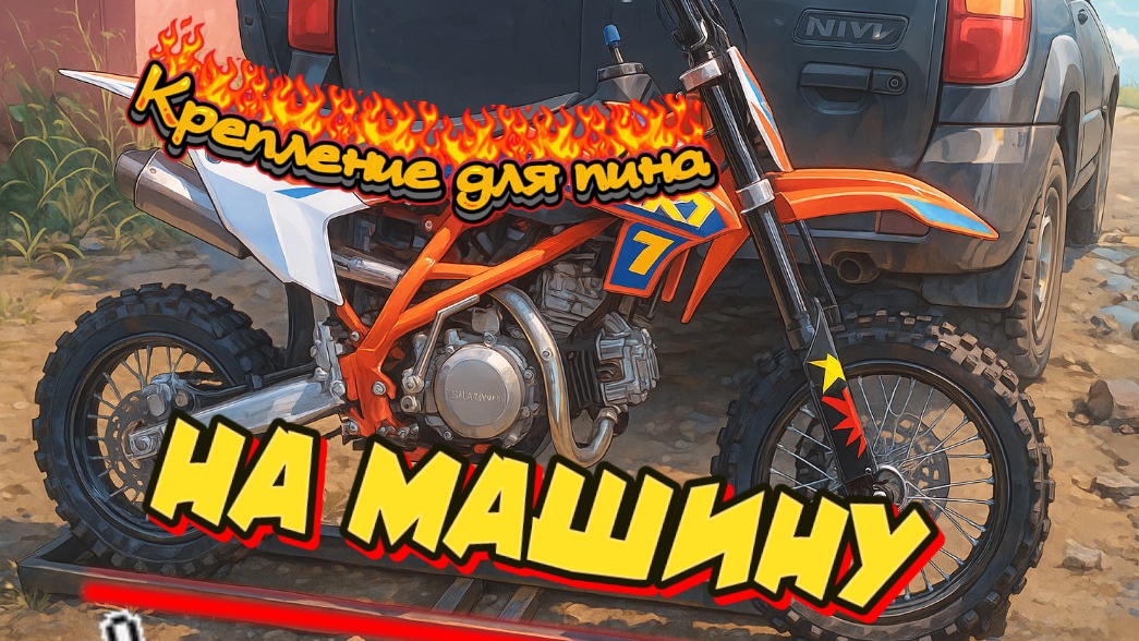 Варю крепление для перевозки питбайка на машине Часть- 1 смотреть онлайн