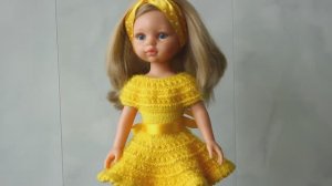 Предлагаю моим зрителям быстрый обзор нарядов, которые я связала своим куколкам.