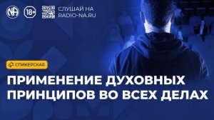 Спикерская «Применение духовных принципов во всех делах» (Анонимные Наркоманы)