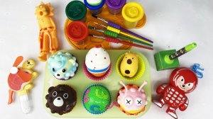 Мультики для Детей. Как сделать ярких цветных монстриков. Мультики залипалки для малышам