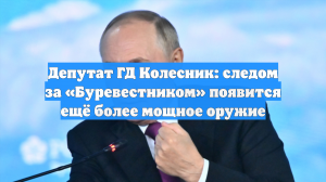 Депутат ГД Колесник: следом за «Буревестником» появится ещё более мощное оружие
