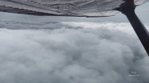 Пробивание облачности на самолете Cessna 172