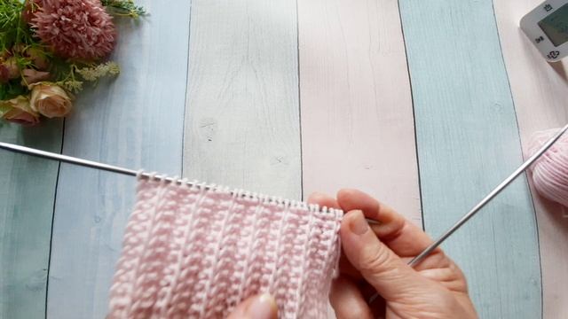 Рельефная объемная резинка для шапки, снуда, шарфа.. смотреть онлайн