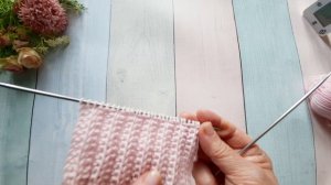 Рельефная объемная резинка для шапки, снуда, шарфа..