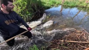 Строительство, расчистка реки, плотина