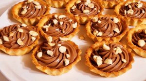 Тарталетки с шоколадной начинкой! Просто и вкусно! Шоколадные Тарталетки со Сладкой Начинкой.