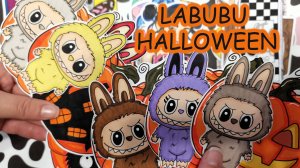 Labubu halloween🎃Лабубу Хэллоуин🎃Распаковка бумажных сюрпризов🎁Happy Family TV💕