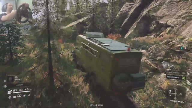 Экстренная помощь Казахстану - Долина Чуй - Snowrunner - на руле MOZA R5 смотреть онлайн