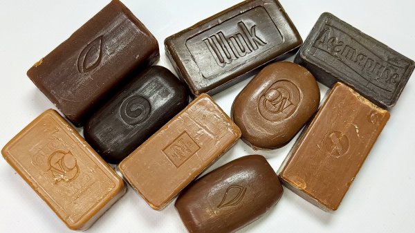 Асмр резка дегтярного мыла. cutting tar soap