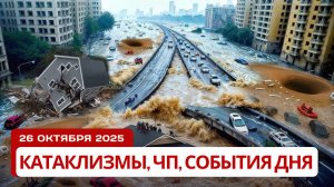 Новости Сегодня 26.10.2025 -  Катаклизмы сегодня, ЧП, События дня | Европа Китай Индия Россия США