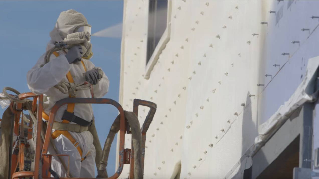 Утепление кирпичных стен, домов, фасадов -напылением ППУ от Подрядчика ППУ смотреть онлайн