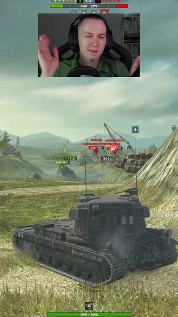 Неравная битва БАБАХА vs GRILLE 15 Tanks Blitz смотреть онлайн