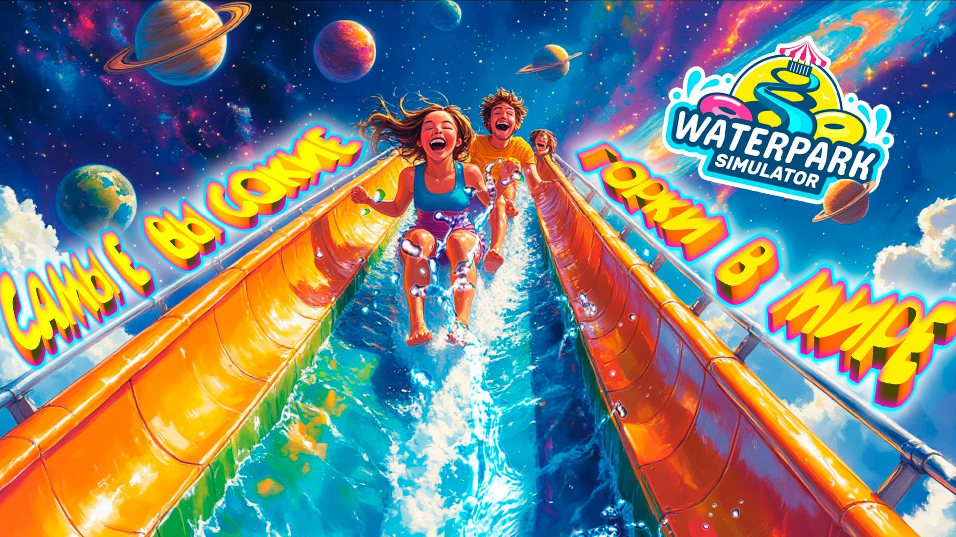 ПРОВАЛИЛСЯ В ЗАКУЛИСЬЕ ◈ Waterpark Simulator #15 смотреть онлайн