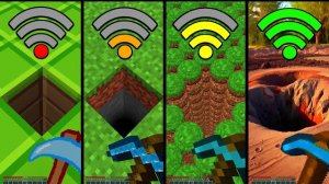 Копаем прямо вниз с помощью разных видов Wi-Fi в Майнкрафте