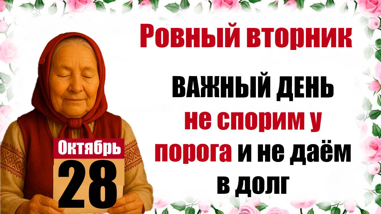 28 октября церковный праздник преподобный Евфимий Новый что нельзя делать, молитва дня, приметы смотреть онлайн