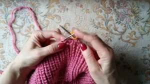 Шапка спицами💥шапка с отворотом//МК.