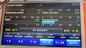 2kw power amplifier, 4 BLF178 pcs, test frequency 18135 kHz