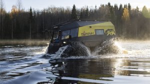 Вездеход Тайфун: Путешествие в Вепсский лес. Щука, уха и настоящее бездорожье.