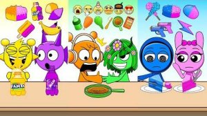 Incredibox Sprunki Emoticon Mukbang _ Cartoon Animation Challenge _ MOOMOOSTUDIO