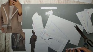 Моделирование. Куртка-косуха и юбка со шлицей. Выкройка № 1853.