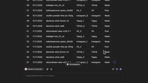 Составление плана по внешнему трафику