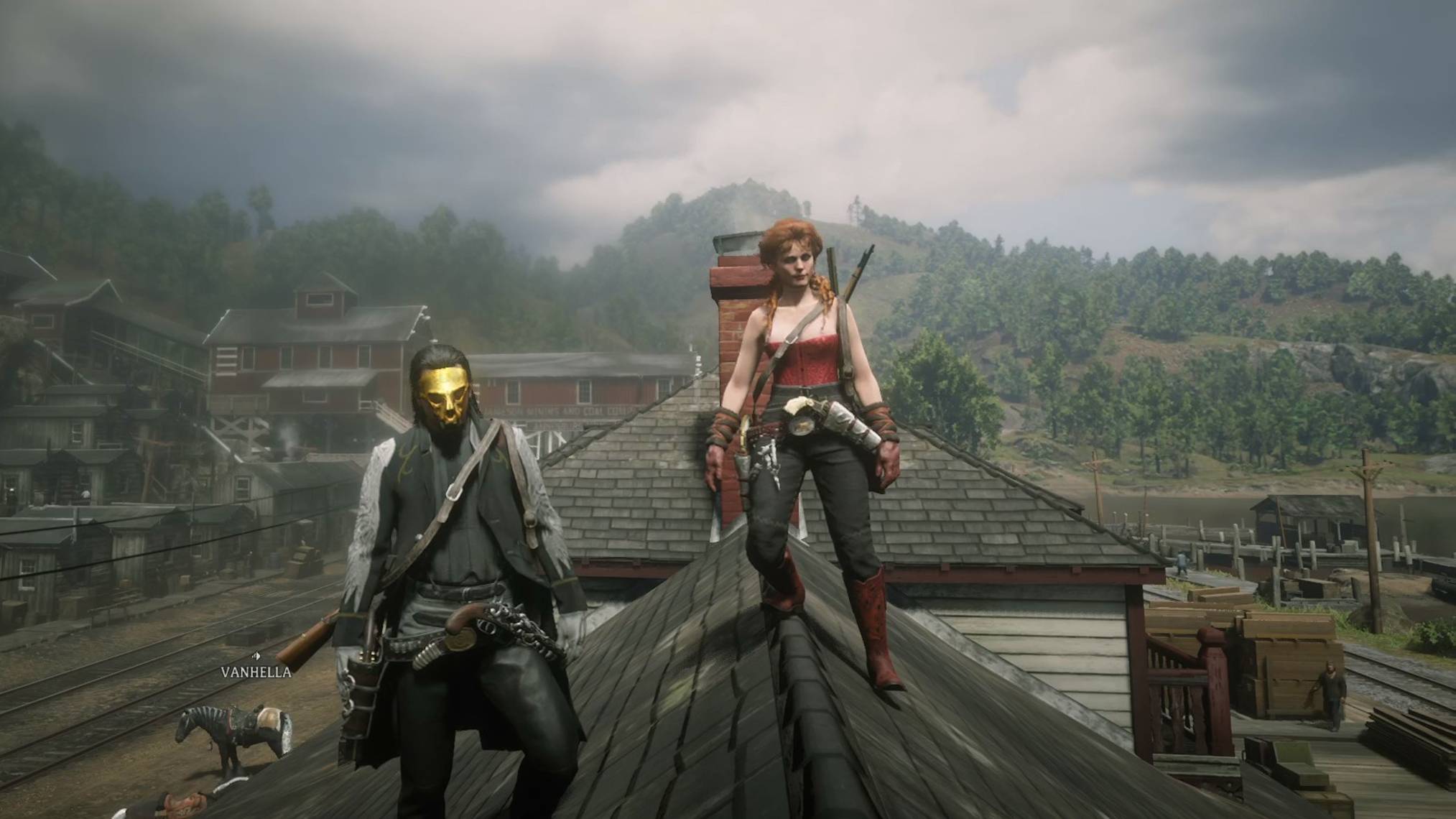 Red Dead Redemption2_34часть! Ловля преступников с отрядом!#RDR2ONLINE#Коллекции#Преступники#RUTUBE