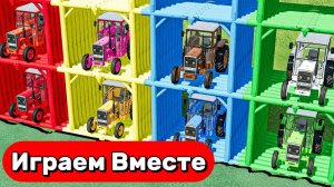 МУЛЬТИКИ ПРО ТРАКТОРЫ И МАШИНКИ НА ФЕРМЕ ДЛЯ ДЕТЕЙ 🚜🚜 КАТАЕМСЯ НА МАШИНКАХ ПО ВЕСЁЛЫМ ТРАССАМ