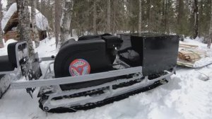 ЕМУ ПОД СИЛУ ЛЮБОЙ ГРУЗ И СНЕГ. МОТОТОЛКАЧ УРАГАН Сибирь.