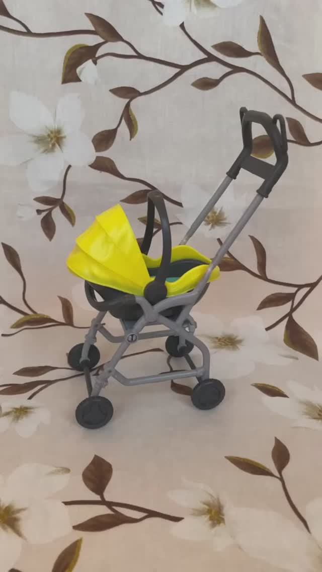 Обзор Барби Barbie Skipper Babysitters Inc Baby Stroller Yellow GFC18/FXG05