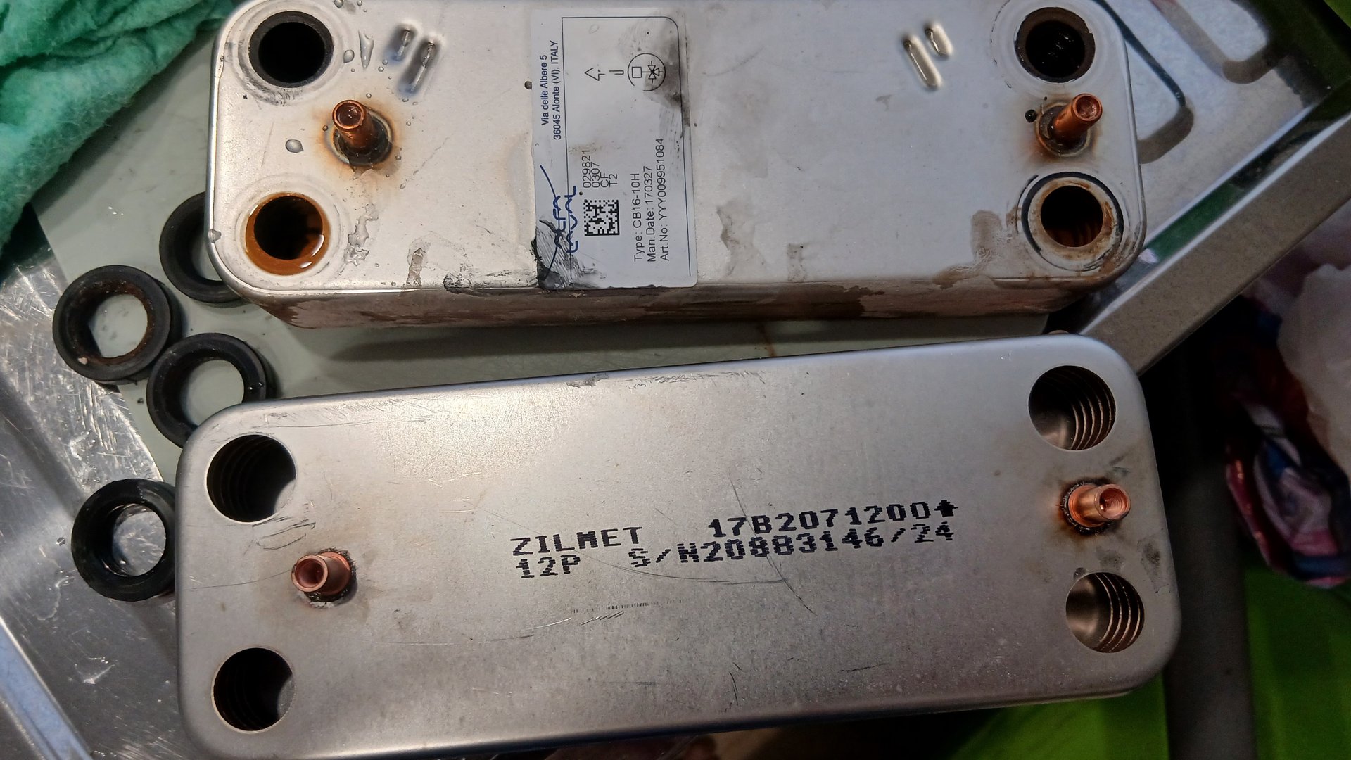 Сравнение оригинального вторичного теплообменника Baxi и неоригинального фирмы Zilmet смотреть онлайн