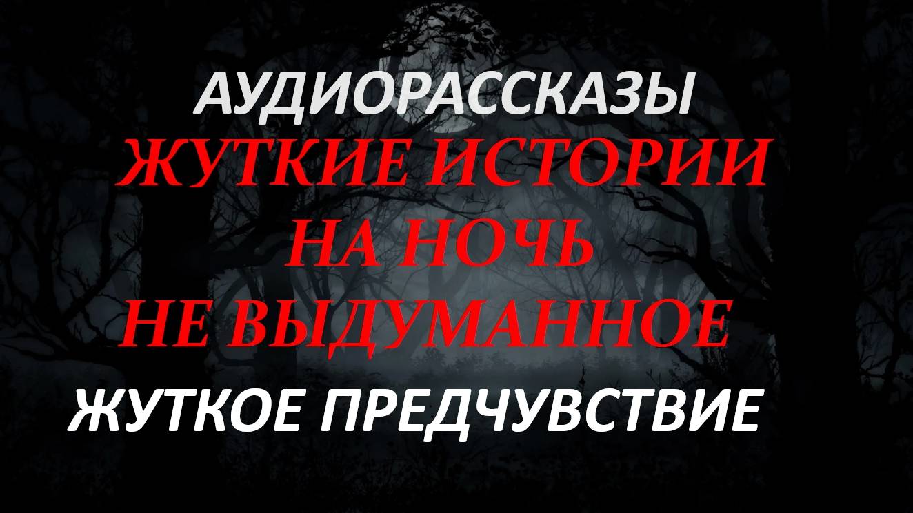 ЖУТКИЕ ИСТОРИИ НА НОЧЬ-ЖУТКОЕ ПРЕДЧУВСТВИЕ