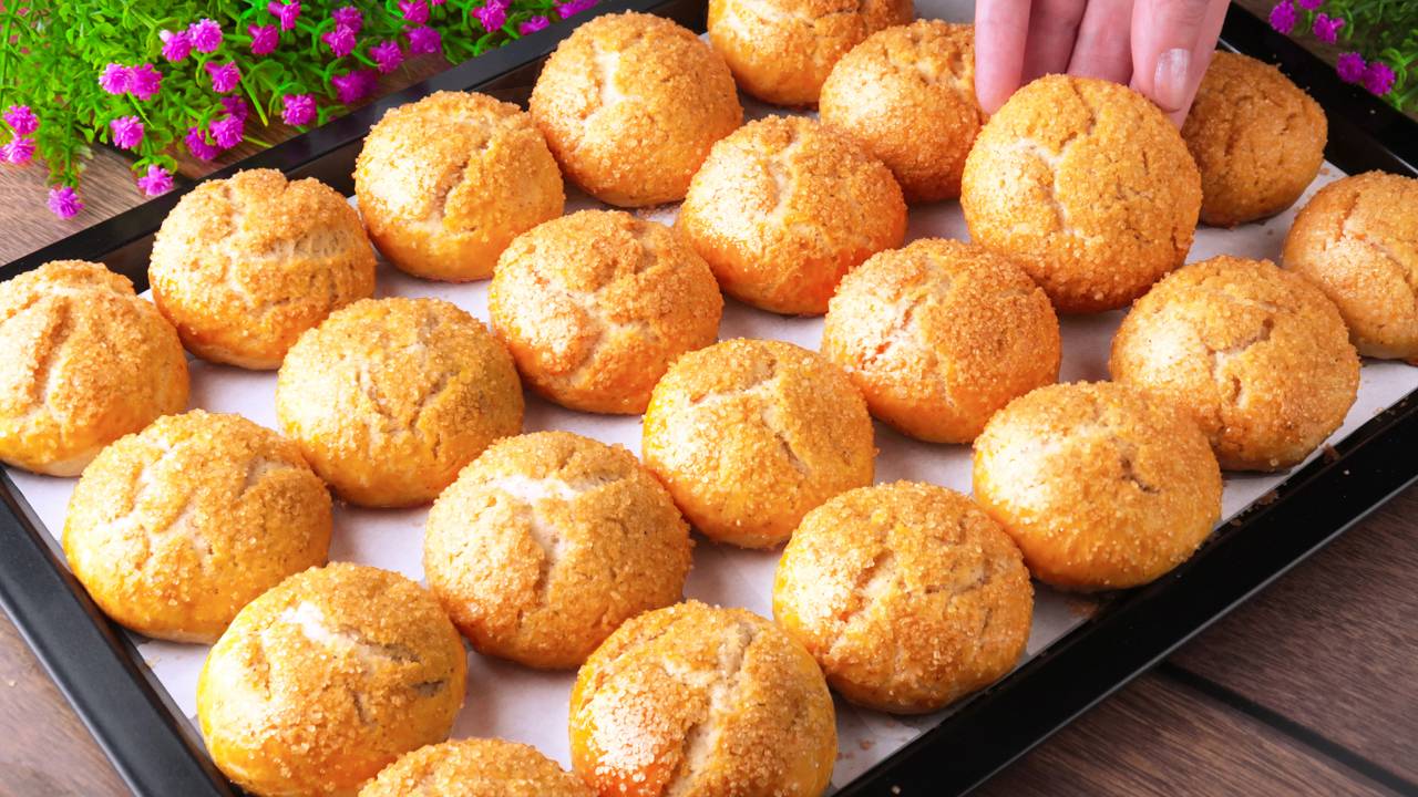 Самое простой рецепт печенья на растительном масле! К чаю за минуты! Выпечка смотреть онлайн