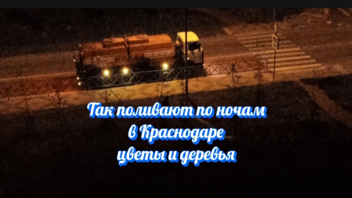 Так ежедневно каждое утро в Краснодаре поливают цветы и деревья смотреть онлайн