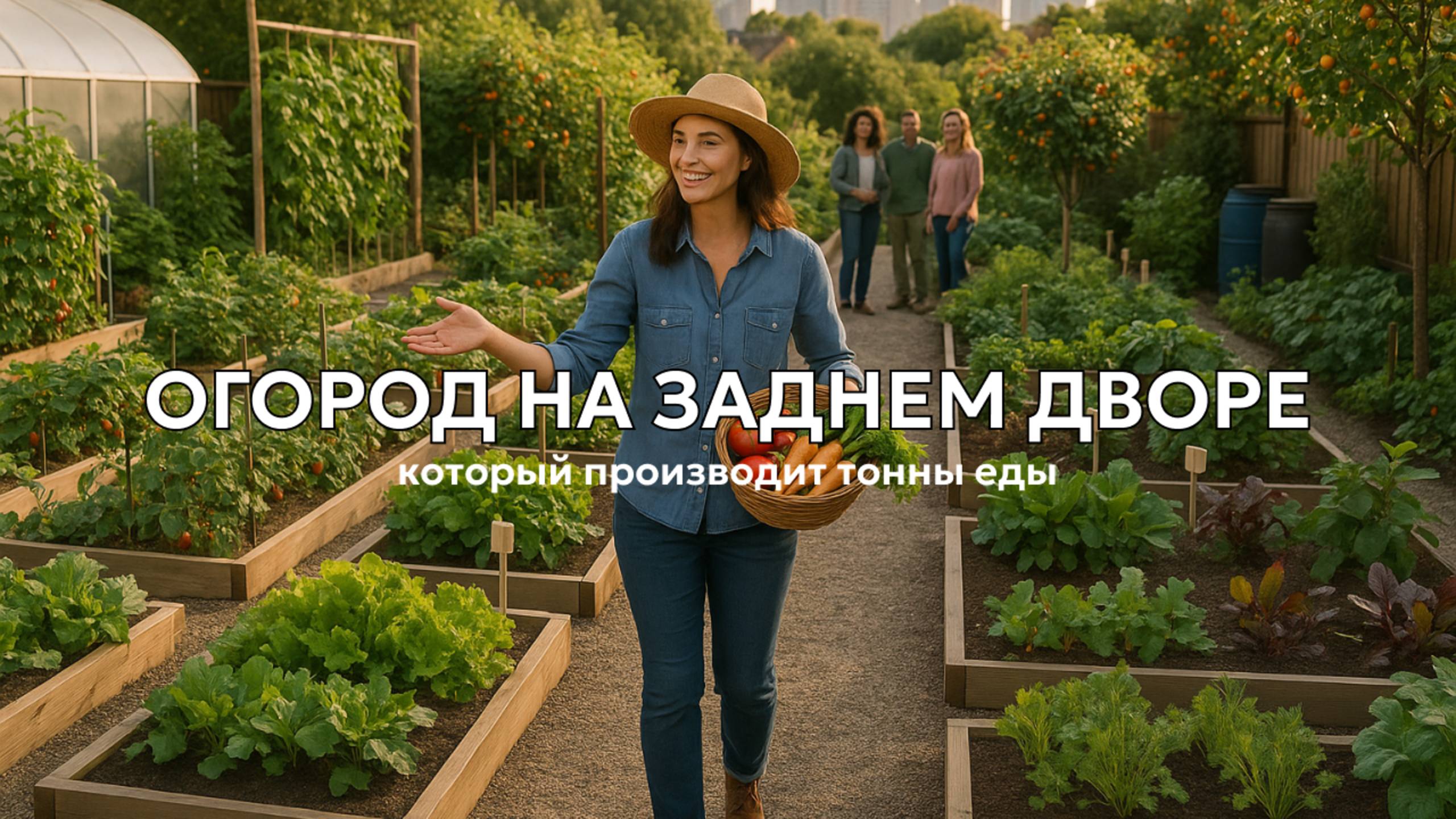 Экскурсия по удивительному огороду на заднем дворе, который производит тонны еды в черте города смотреть онлайн