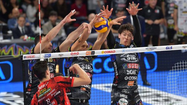 Волейбол. Перуджа — Любе Чивитанова. Чемпионат Италии 2025-2026. Тур 2