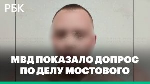МВД показало кадры допроса подозреваемых в попытке похищения Мостового