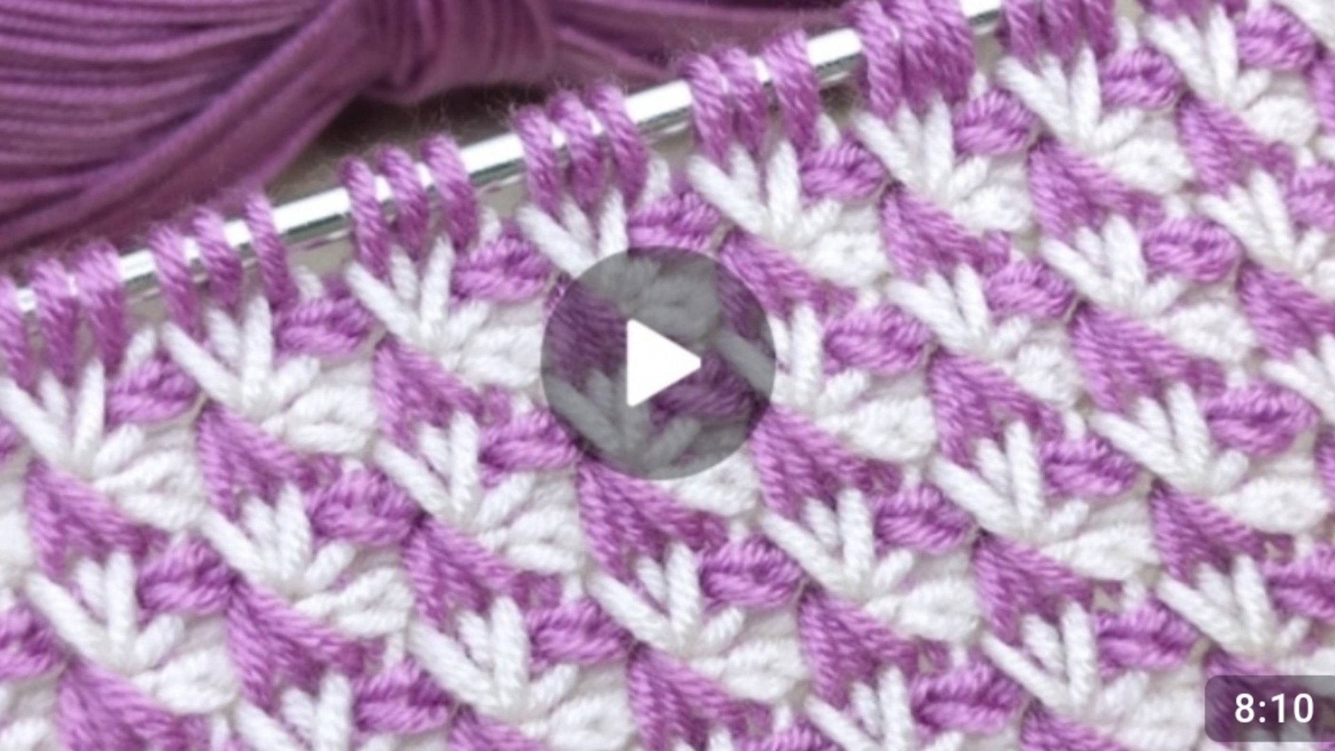 Узор крючком в тунисской технике вязания 🙂 #тунисскоевязание #всевжизнисвязано #вязаниекрючком смотреть онлайн